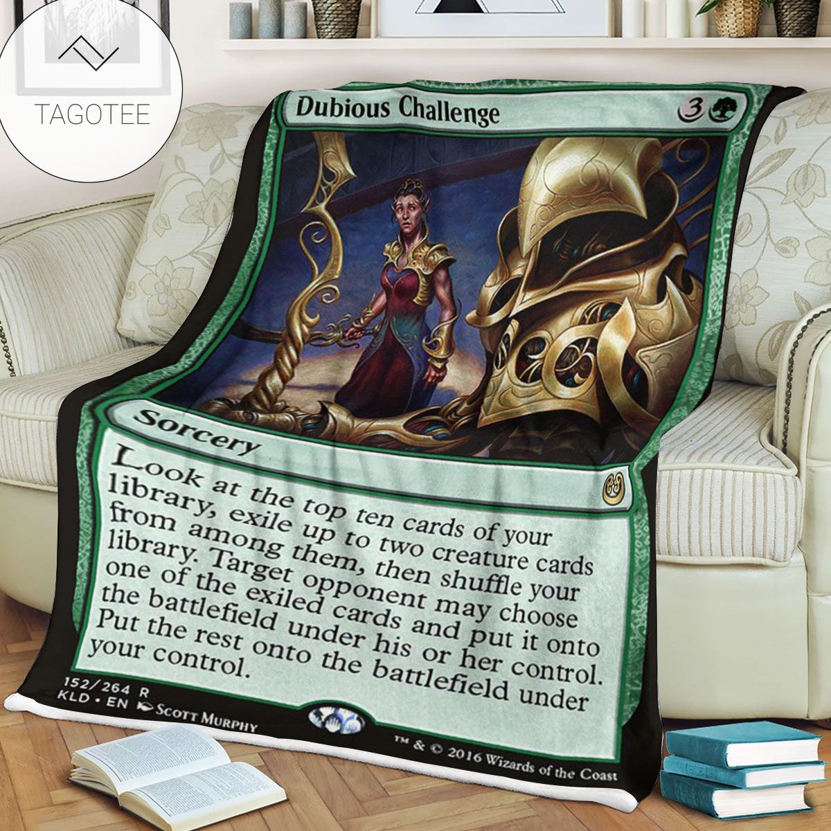 Kld 152 Dubious Challenge Game Mtg Magic The Gathering Fleece Blanket Kld 152 Dubious Challenge Game Mtg Magic The Gathering Fleece Blanket
