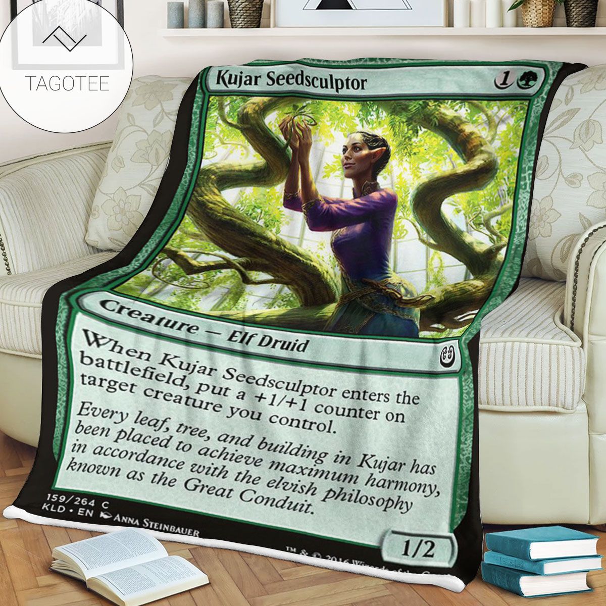 Kld 159 Kujar Seedsculptor Game Mtg Magic The Gathering Fleece Blanket Kld 159 Kujar Seedsculptor Game Mtg Magic The Gathering Fleece Blanket