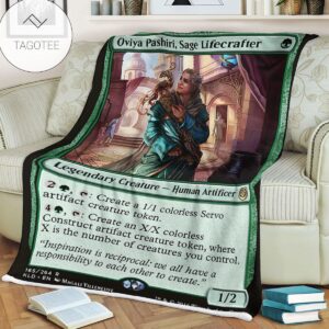 Kld 165 Oviya Pashiri Sage Lifecrafter Game Mtg Magic The Gathering Fleece Blanket