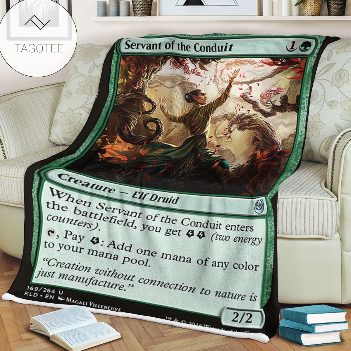 Kld 169 Servant Of The Conduit Game Mtg Magic The Gathering Fleece Blanket Kld 169 Servant Of The Conduit Game Mtg Magic The Gathering Fleece Blanket