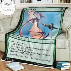 Kld 170 Take Down Game Mtg Magic The Gathering Fleece Blanket