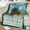 Kld 171 Thriving Rhino Game Mtg Magic The Gathering Fleece Blanket