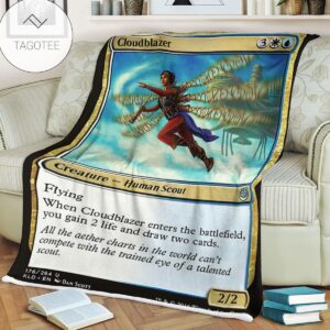 Kld 176 Cloudblazer Game Mtg Magic The Gathering Fleece Blanket