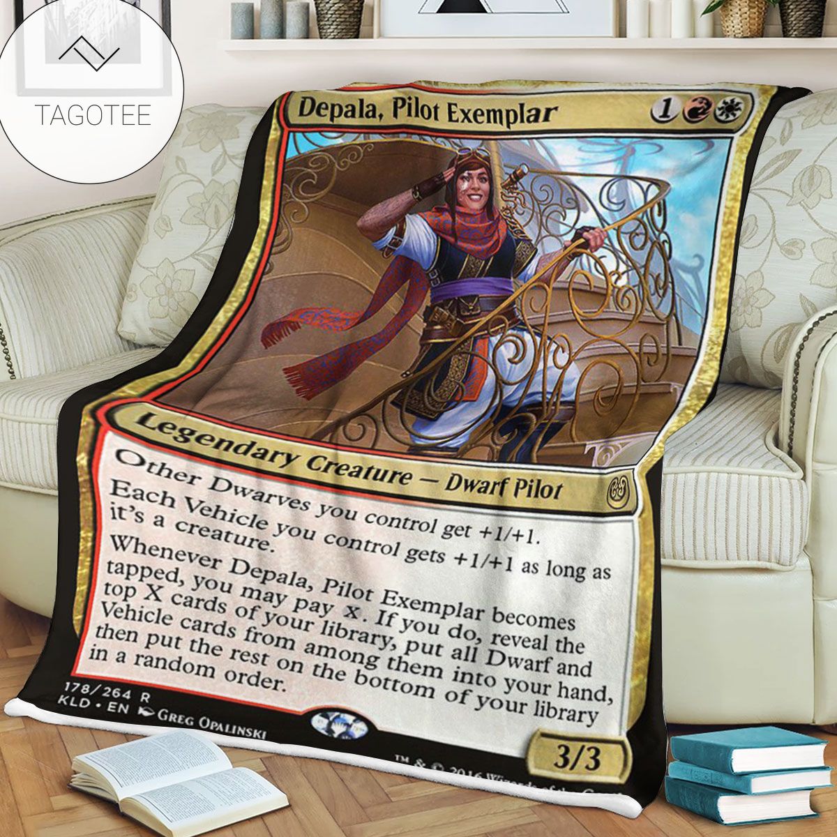 Kld 178 Depala Pilot Exemplar Game Mtg Magic The Gathering Fleece Blanket Kld 178 Depala Pilot Exemplar Game Mtg Magic The Gathering Fleece Blanket