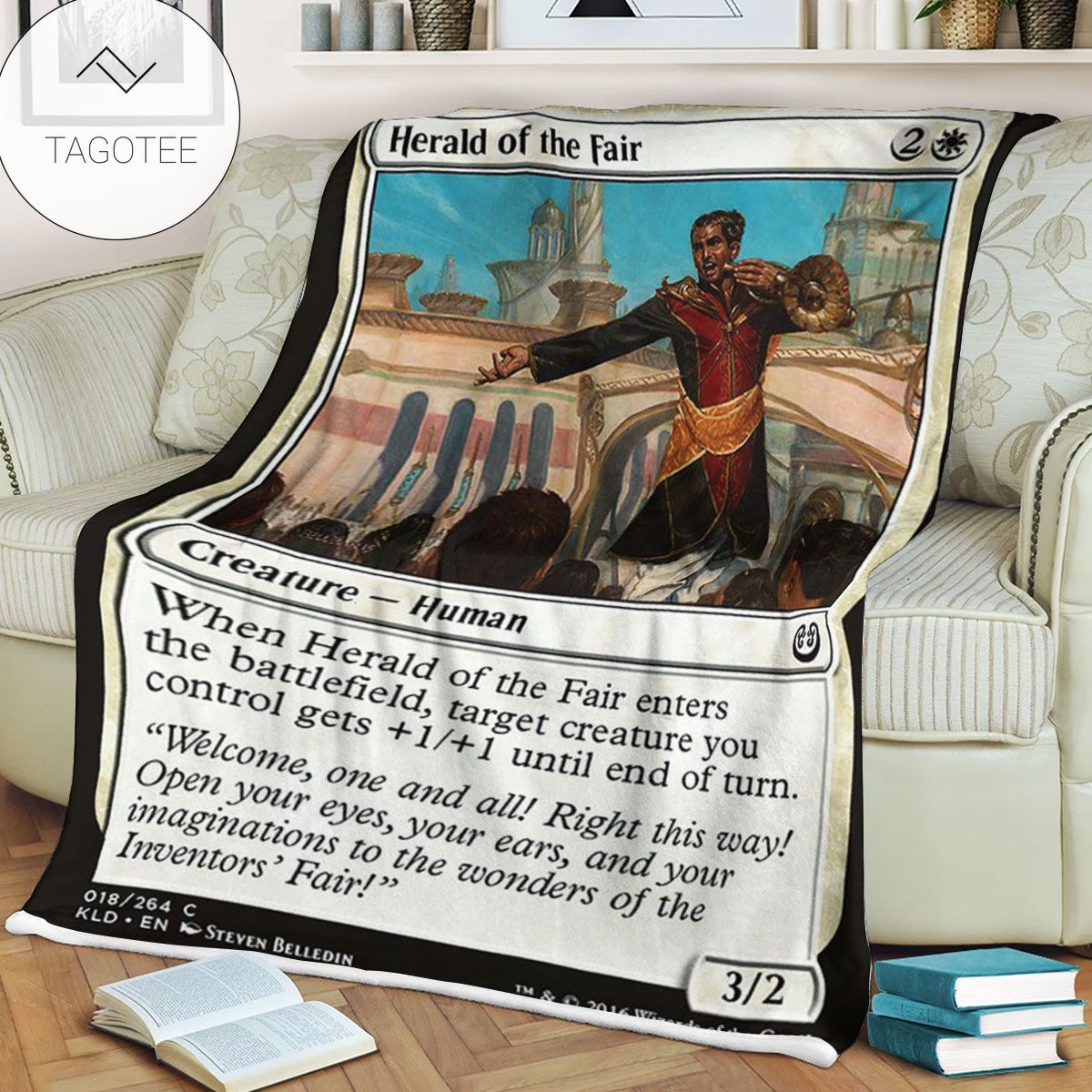 Kld 18 Herald Of The Fair Game Mtg Magic The Gathering Fleece Blanket Kld 18 Herald Of The Fair Game Mtg Magic The Gathering Fleece Blanket