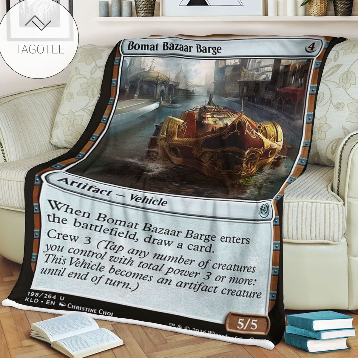 Kld 198 Bomat Bazaar Barge Game Mtg Magic The Gathering Fleece Blanket Kld 198 Bomat Bazaar Barge Game Mtg Magic The Gathering Fleece Blanket