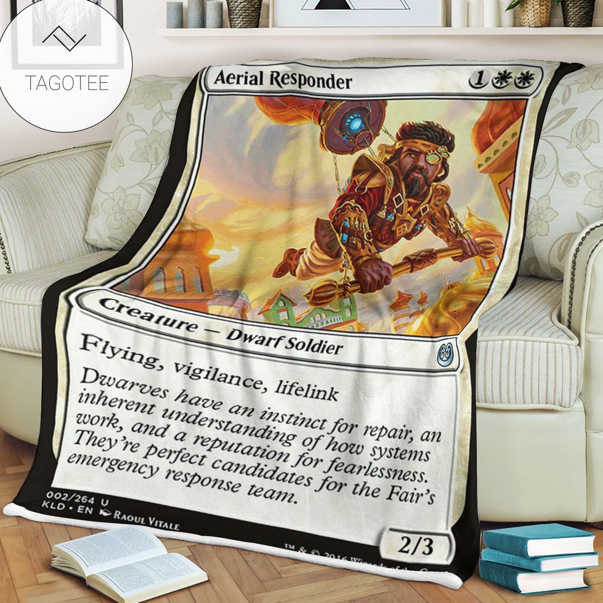 Kld 2 Aerial Responder Game Mtg Magic The Gathering Fleece Blanket Kld 2 Aerial Responder Game Mtg Magic The Gathering Fleece Blanket