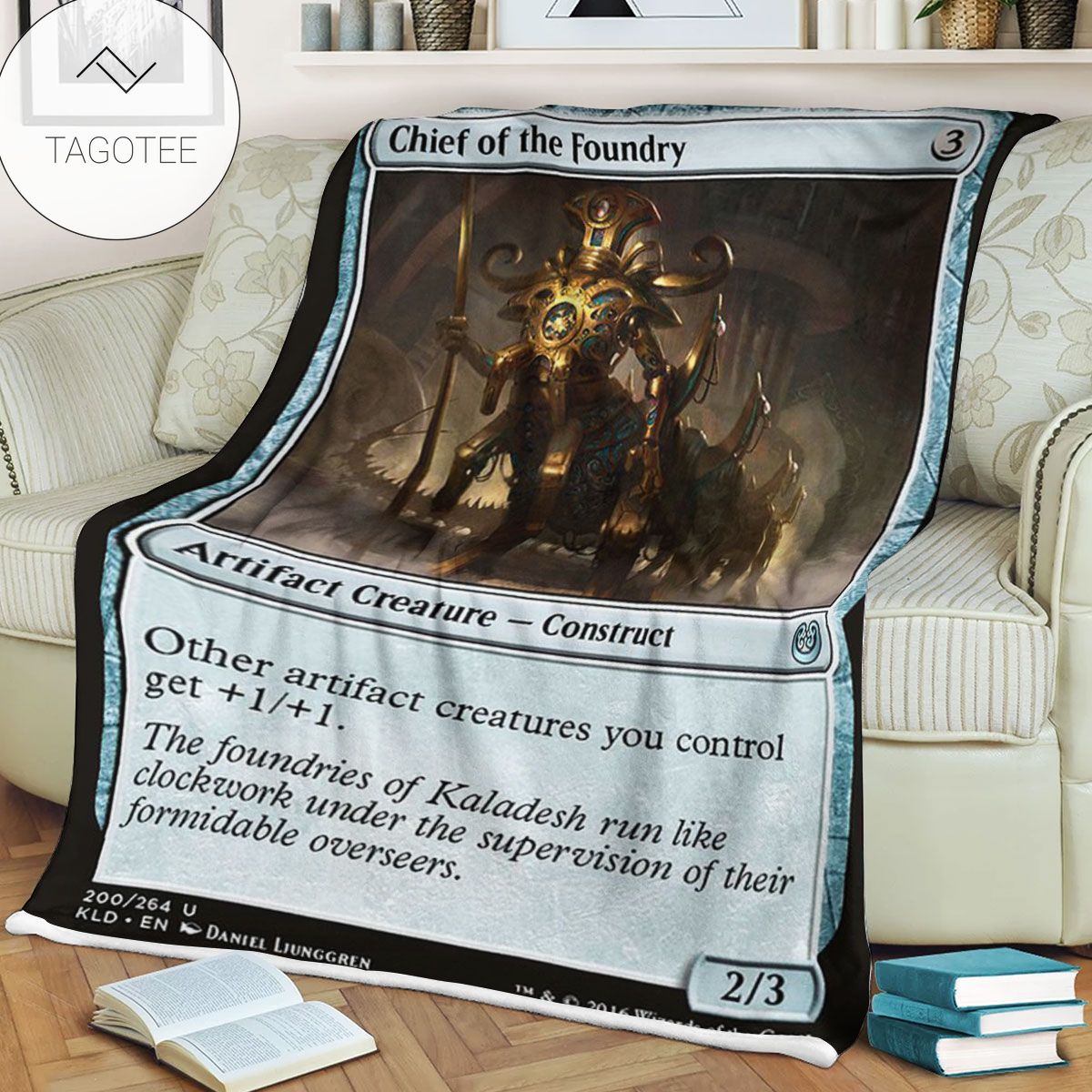 Kld 200 Chief Of The Foundry Game Mtg Magic The Gathering Fleece Blanket Kld 200 Chief Of The Foundry Game Mtg Magic The Gathering Fleece Blanket