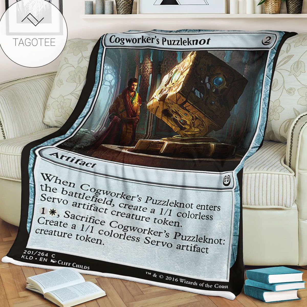 Kld 201 Cogworker S Puzzleknot Game Mtg Magic The Gathering Fleece Blanket Kld 201 Cogworker S Puzzleknot Game Mtg Magic The Gathering Fleece Blanket