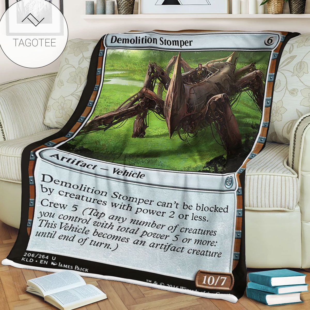 Kld 206 Demolition Stomper Game Mtg Magic The Gathering Fleece Blanket Kld 206 Demolition Stomper Game Mtg Magic The Gathering Fleece Blanket