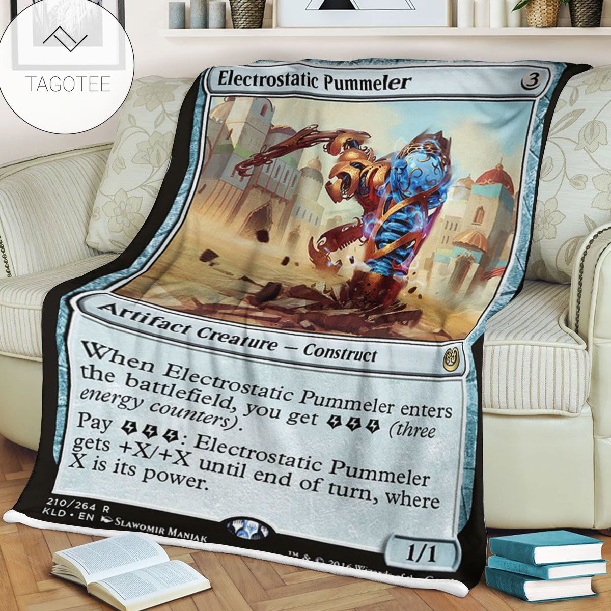 Kld 210 Electrostatic Pummeler Game Mtg Magic The Gathering Fleece Blanket Kld 210 Electrostatic Pummeler Game Mtg Magic The Gathering Fleece Blanket