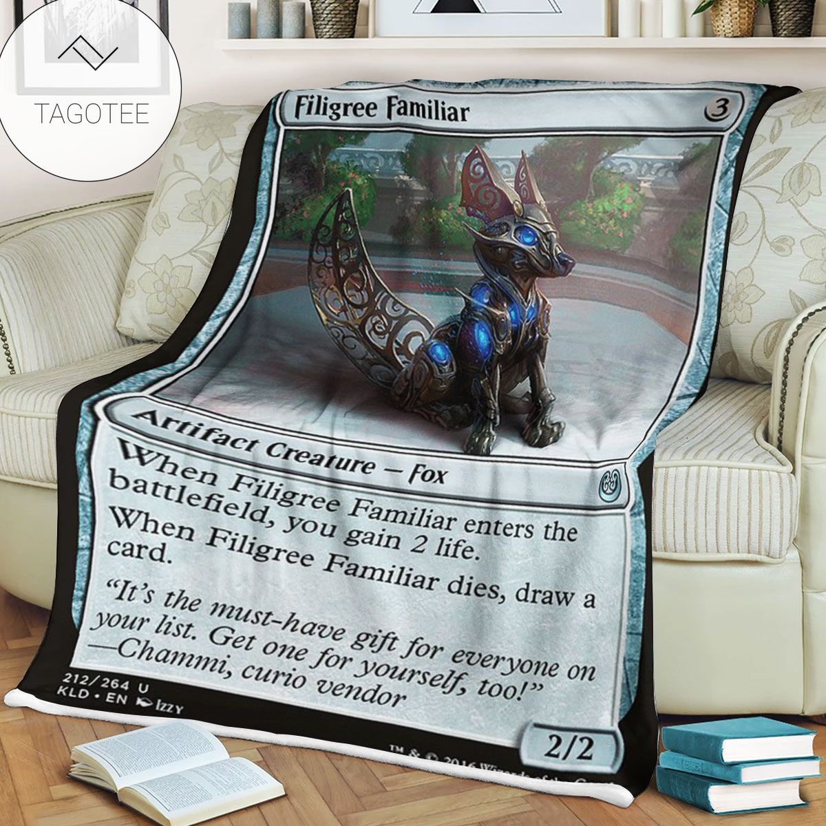Kld 212 Filigree Familiar Game Mtg Magic The Gathering Fleece Blanket Kld 212 Filigree Familiar Game Mtg Magic The Gathering Fleece Blanket
