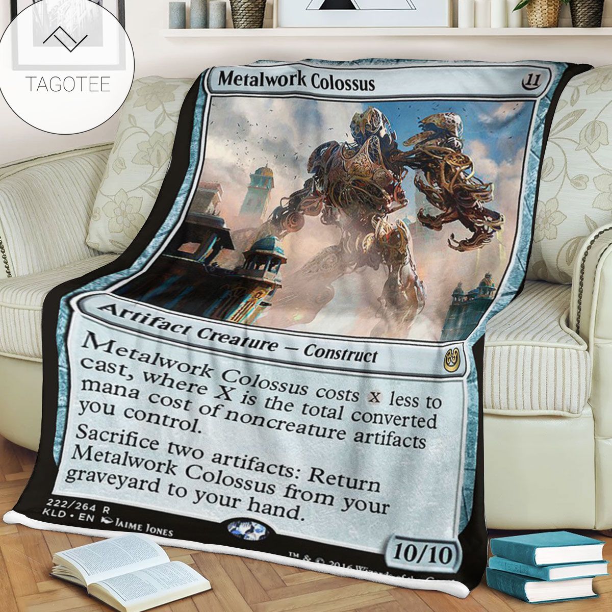 Kld 222 Metalwork Colossus Game Mtg Magic The Gathering Fleece Blanket Kld 222 Metalwork Colossus Game Mtg Magic The Gathering Fleece Blanket
