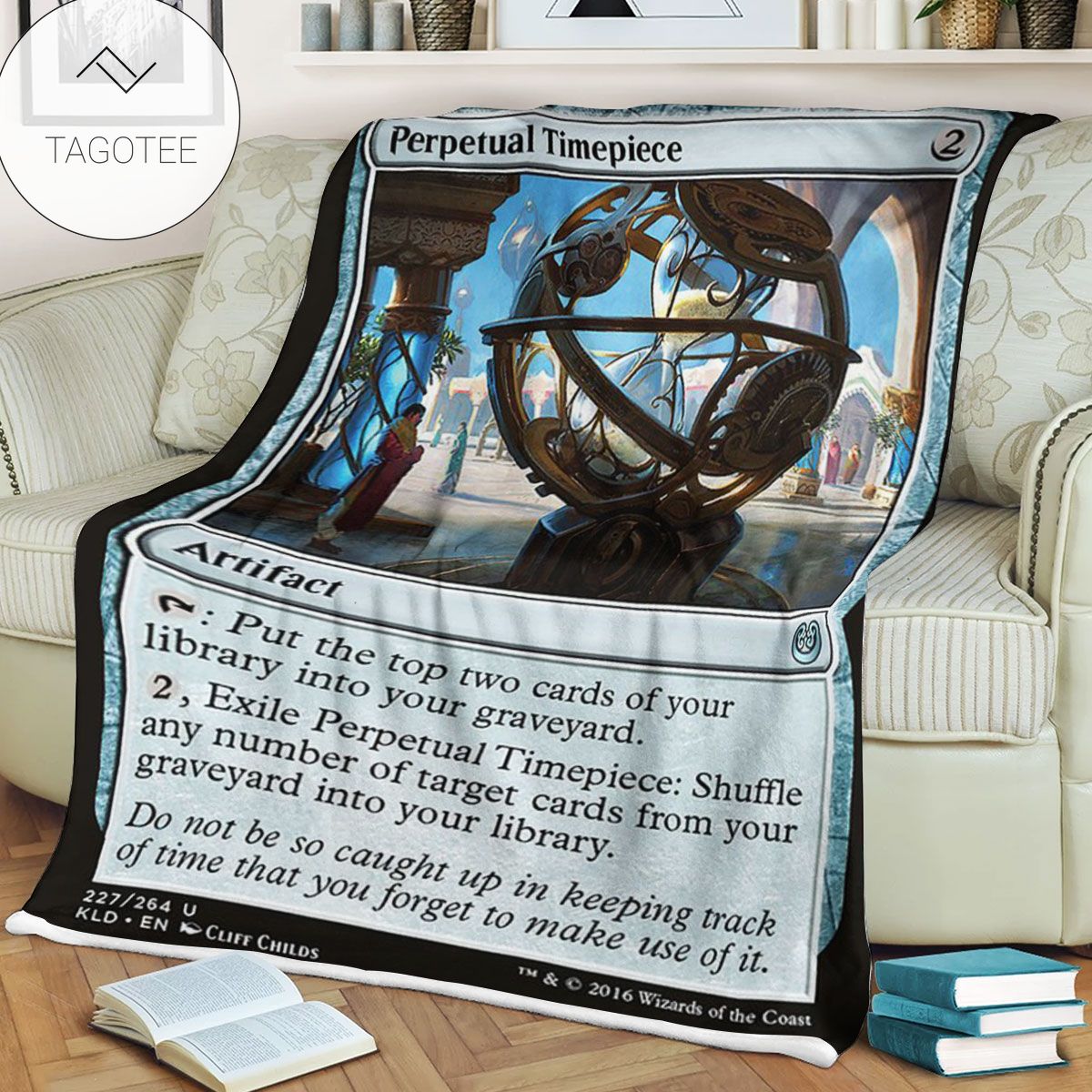 Kld 227 Perpetual Timepiece Game Mtg Magic The Gathering Fleece Blanket Kld 227 Perpetual Timepiece Game Mtg Magic The Gathering Fleece Blanket