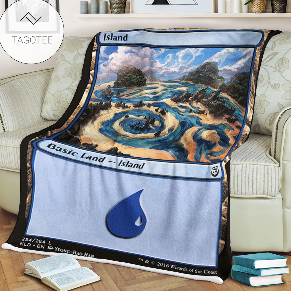 Kld 254 Island Game Mtg Magic The Gathering Fleece Blanket Kld 254 Island Game Mtg Magic The Gathering Fleece Blanket