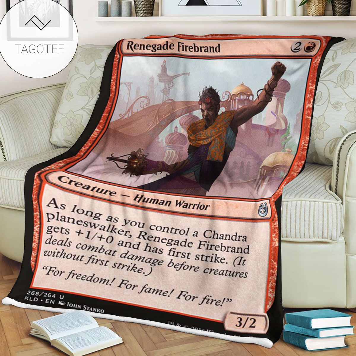 Kld 268 Renegade Firebrand Game Mtg Magic The Gathering Fleece Blanket Kld 268 Renegade Firebrand Game Mtg Magic The Gathering Fleece Blanket