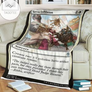 Kld 27 Servo Exhibition Game Mtg Magic The Gathering Fleece Blanket