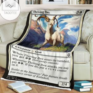 Kld 31 Thriving Ibex Game Mtg Magic The Gathering Fleece Blanket