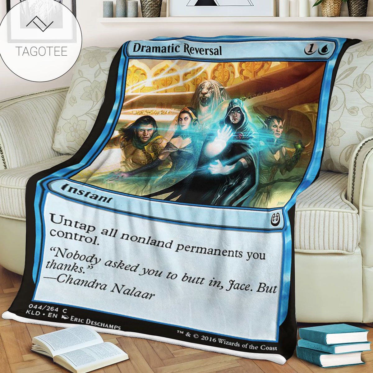 Kld 44 Dramatic Reversal Game Mtg Magic The Gathering Fleece Blanket Kld 44 Dramatic Reversal Game Mtg Magic The Gathering Fleece Blanket