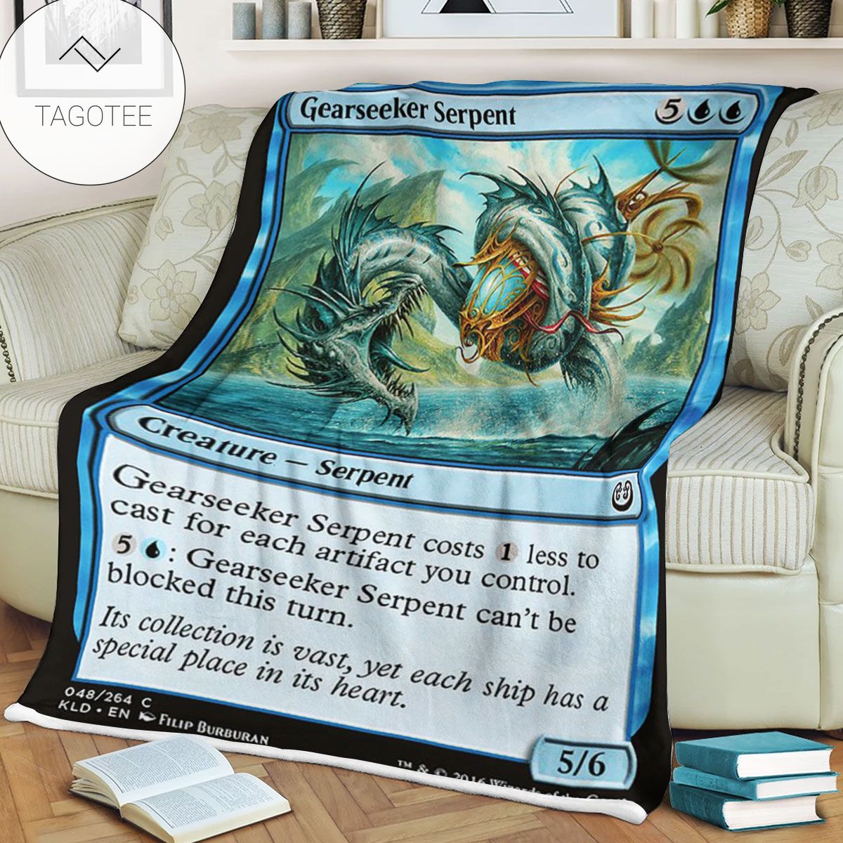 Kld 48 Gearseeker Serpent Game Mtg Magic The Gathering Fleece Blanket Kld 48 Gearseeker Serpent Game Mtg Magic The Gathering Fleece Blanket