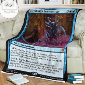 Kld 56 Metallurgic Summonings Game Mtg Magic The Gathering Fleece Blanket