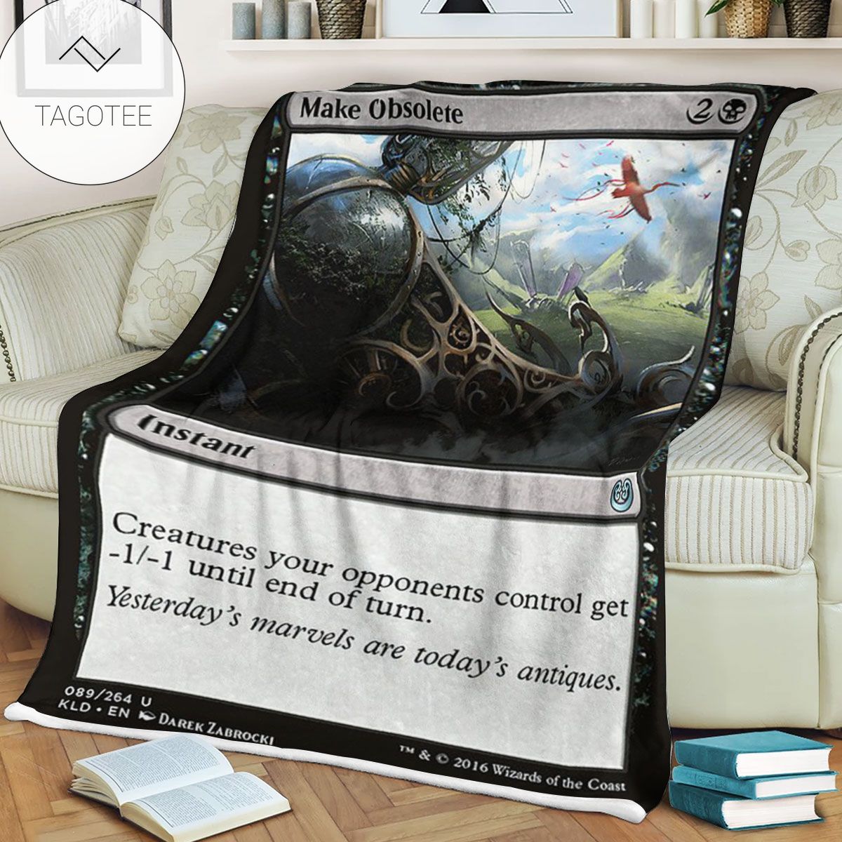 Kld 89 Make Obsolete Game Mtg Magic The Gathering Fleece Blanket Kld 89 Make Obsolete Game Mtg Magic The Gathering Fleece Blanket