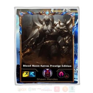 League Of Legends Aatrox Custom Name Sherpa Blanket
