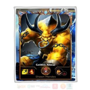 League Of Legends Alistar Custom Name Sherpa Blanket