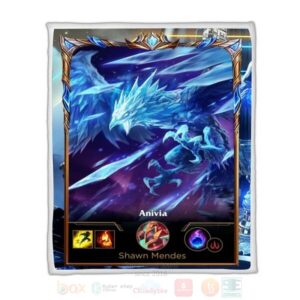 League Of Legends Anivia Custom Name Sherpa Blanket