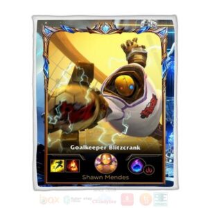 League Of Legends Blitczrank Custom Name Sherpa Blanket
