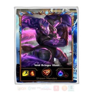 League Of Legends Ilaoi Custom Name Sherpa Blanket