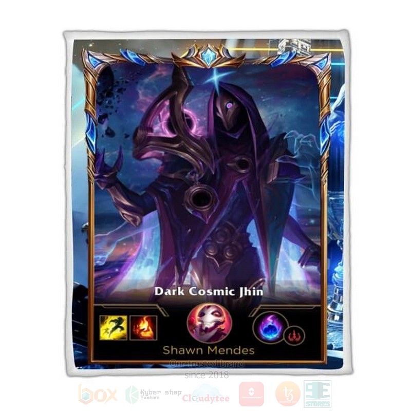 League Of Legends Jhin Custom Name Sherpa Blanket League Of Legends Jhin Custom Name Sherpa Blanket