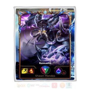 League Of Legends Kassadin Custom Name Sherpa Blanket