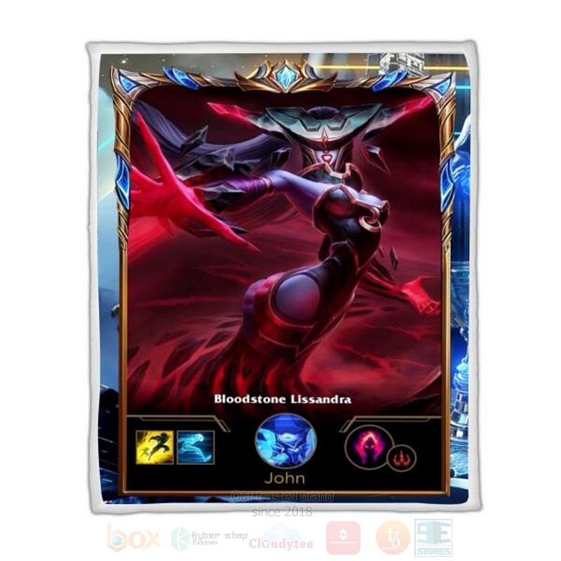 League Of Legends Lissandra Custom Name Sherpa Blanket League Of Legends Lissandra Custom Name Sherpa Blanket