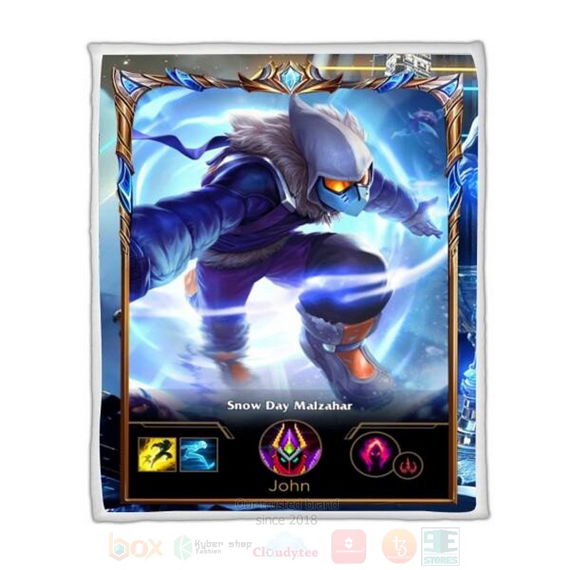 League Of Legends Malzahar Custom Name Sherpa Blanket League Of Legends Malzahar Custom Name Sherpa Blanket