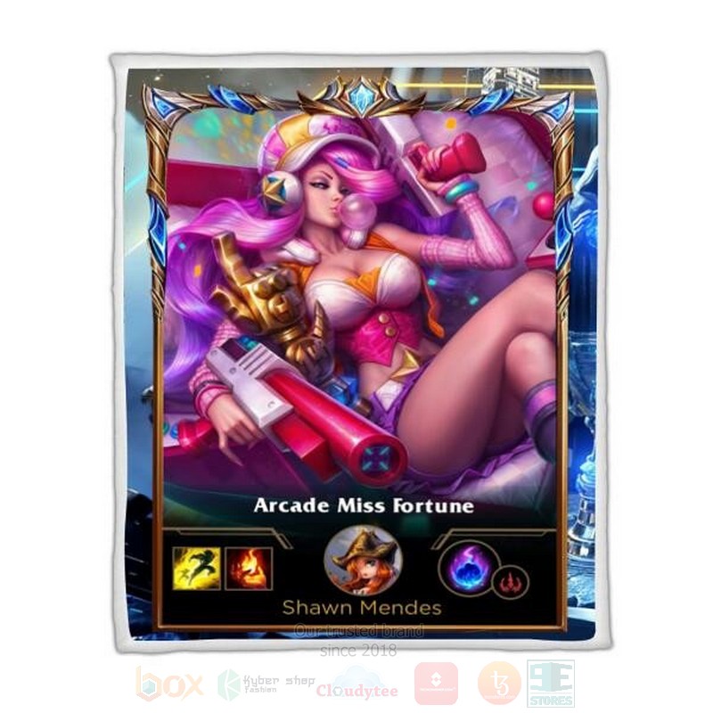 League Of Legends Miss Fortune Custom Name Sherpa Blanket League Of Legends Miss Fortune Custom Name Sherpa Blanket