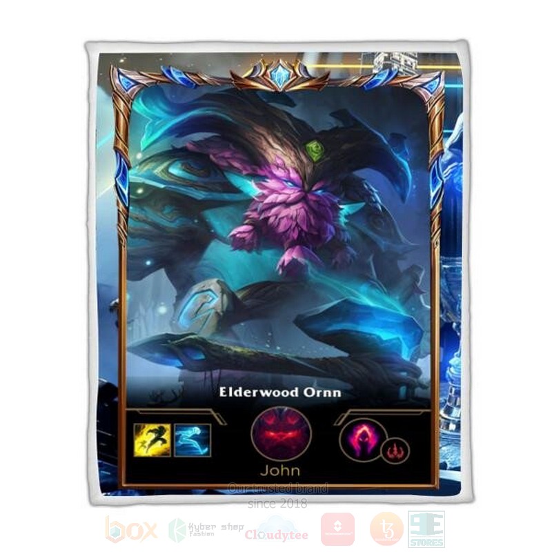 League Of Legends Ornn Custom Name Sherpa Blanket League Of Legends Ornn Custom Name Sherpa Blanket