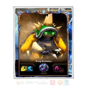 League Of Legends Rammus Custom Name Sherpa Blanket