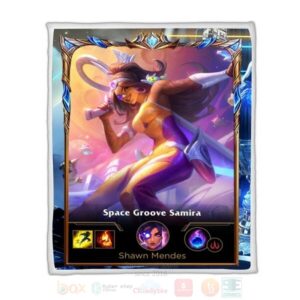 League Of Legends Samira Custom Name Sherpa Blanket