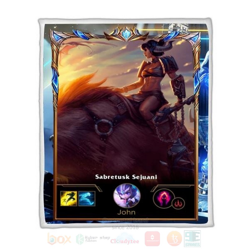 League Of Legends Shaco Custom Name Sherpa Blanket League Of Legends Shaco Custom Name Sherpa Blanket