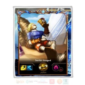 League Of Legends Singed Custom Name Sherpa Blanket
