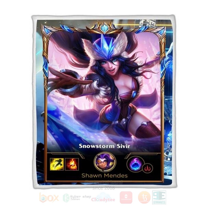 League Of Legends Sivir Skin Custom Name Sherpa Blanket League Of Legends Sivir Skin Custom Name Sherpa Blanket