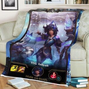 League Of Legends Taliyah Custom Name Sherpa Blanket