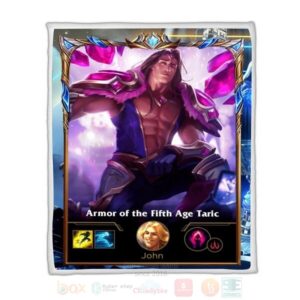 League Of Legends Taric Custom Name Sherpa Blanket