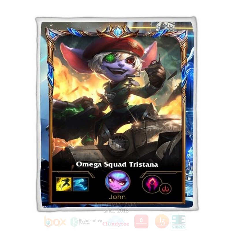 League Of Legends Tristana Custom Name Sherpa Blanket League Of Legends Tristana Custom Name Sherpa Blanket