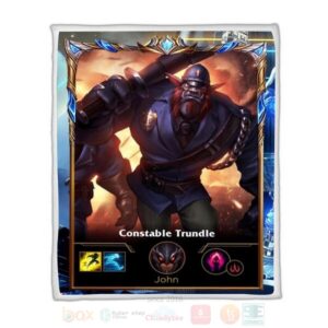 League Of Legends Trundle Custom Name Sherpa Blanket