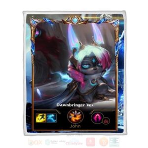 League Of Legends Vex Custom Name Sherpa Blanket