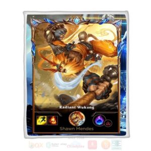 League Of Legends Wukong Custom Name Sherpa Blanket