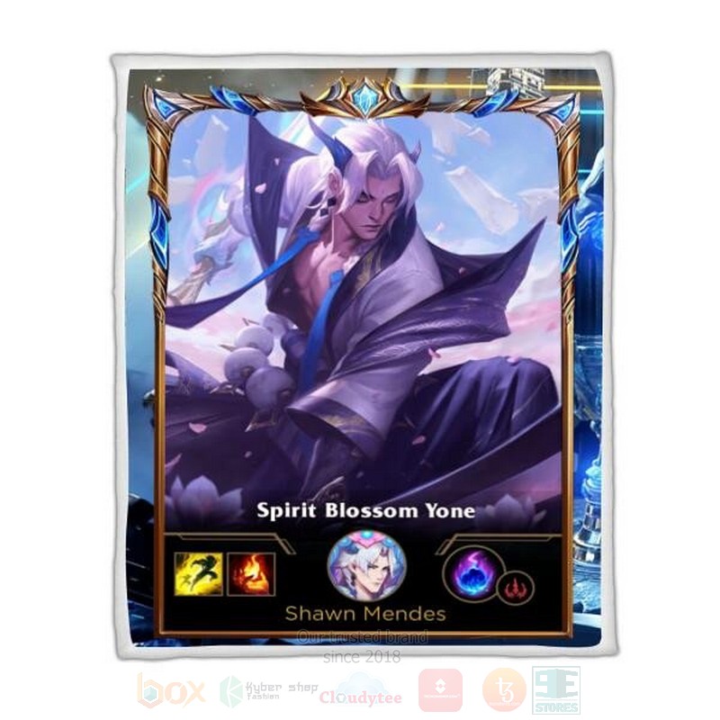 League Of Legends Yone Skin Custom Name Sherpa Blanket League Of Legends Yone Skin Custom Name Sherpa Blanket