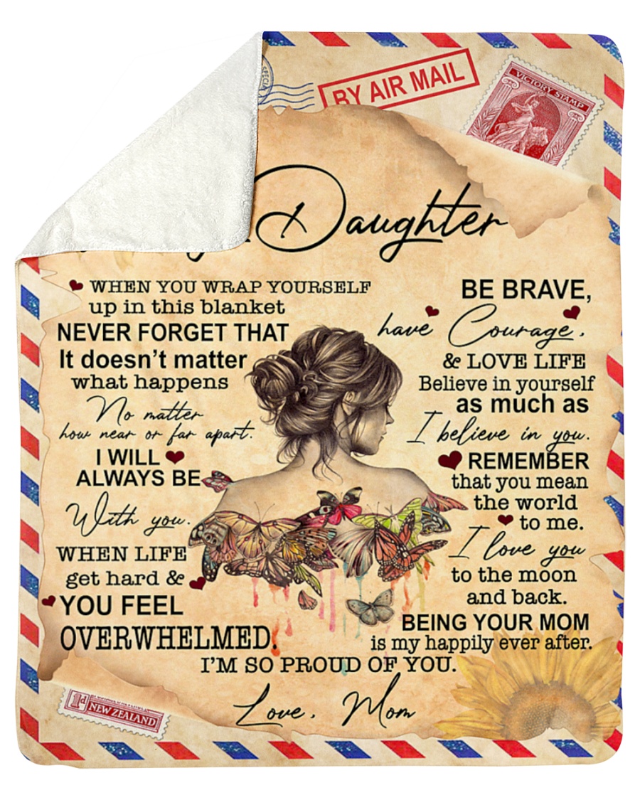 Letter-To-My-Daughter-IM-So-Proud-Of-You-Fleece-Blanket-4